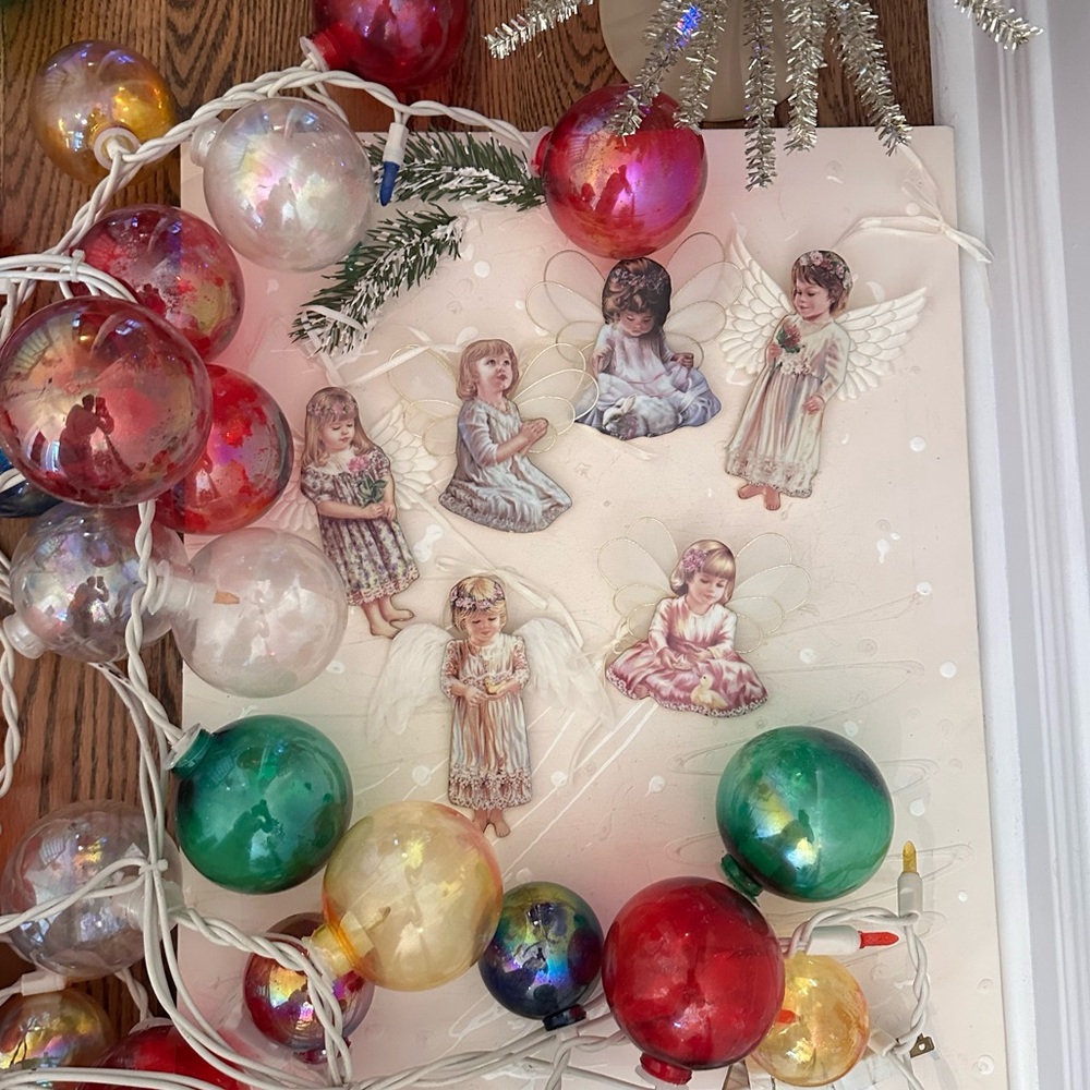 Bradford Heaven Little Angels Christmas Ornaments Pocelain